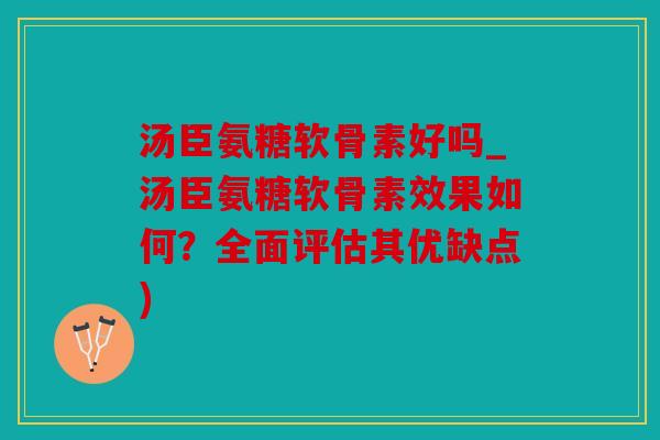 汤臣氨糖软骨素好吗_汤臣氨糖软骨素效果如何？全面评估其优缺点)