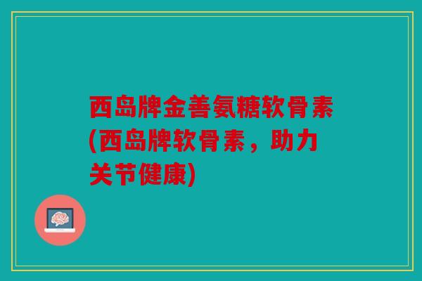 西岛牌金善氨糖软骨素(西岛牌软骨素,助力关节健康) 西岛牌金善氨糖软骨素(西岛牌软骨素,助力关节健康)