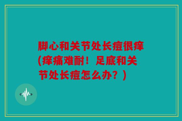 脚心和关节处长痘很痒(痒痛难耐!足底和关节处长痘怎么办?) 脚心和关节处长痘很痒(痒痛难耐!足底和关节处长痘怎么办?)