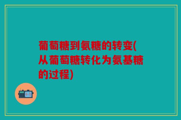 葡萄糖到氨糖的转变(从葡萄糖转化为氨基糖的过程)