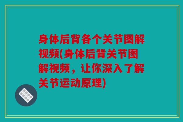 身体后背各个关节图解视频(身体后背关节图解视频,让你深入了解关节运动原理) 身体后背各个关节图解视频(身体后背关节图解视频,让你深入了解关节运动原理)