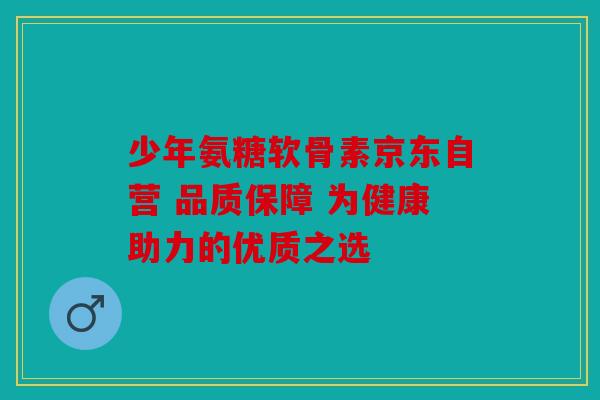 少年氨糖软骨素京东自营 品质保障 为健康助力的优质之选