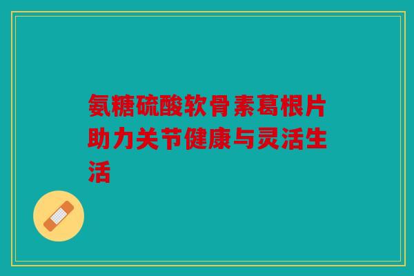 氨糖硫酸软骨素葛根片助力关节健康与灵活生活