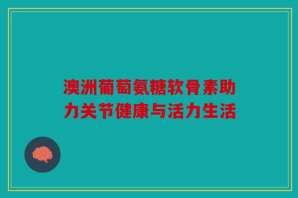 澳洲葡萄氨糖软骨素助力关节健康与活力生活 澳洲葡萄氨糖软骨素助力关节健康与活力生活