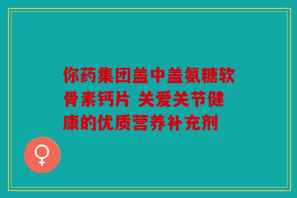 你药集团盖中盖氨糖软骨素钙片 关爱关节健康的优质营养补充剂 你药集团盖中盖氨糖软骨素钙片 关爱关节健康的优质营养补充剂