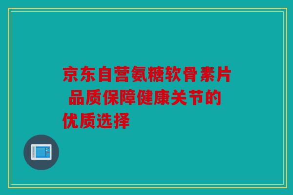 京东自营氨糖软骨素片 品质保障健康关节的优质选择 京东自营氨糖软骨素片 品质保障健康关节的优质选择
