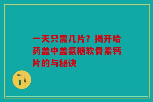 一天只需几片?揭开哈药盖中盖氨糖软骨素钙片的与秘诀 一天只需几片?揭开哈药盖中盖氨糖软骨素钙片的与秘诀